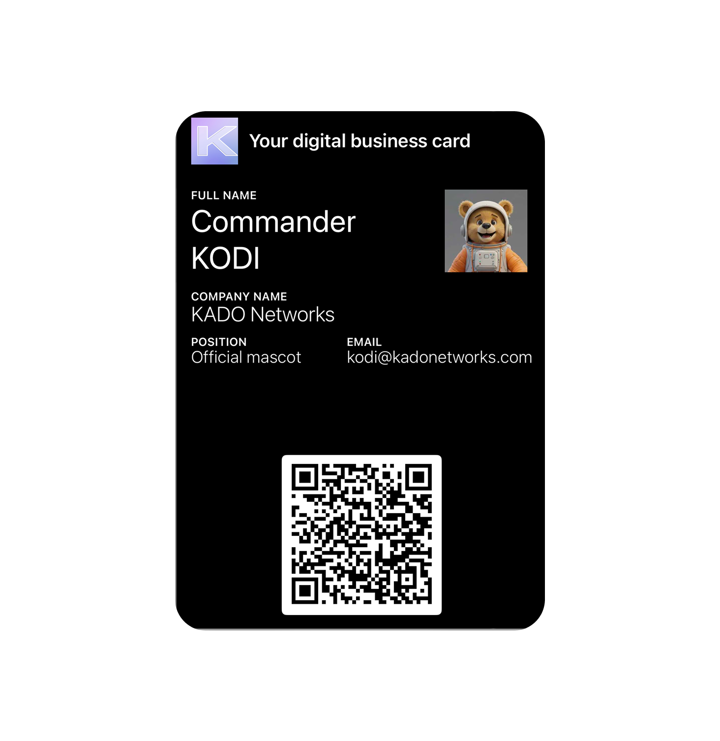 Digital business card in Apple Wallet