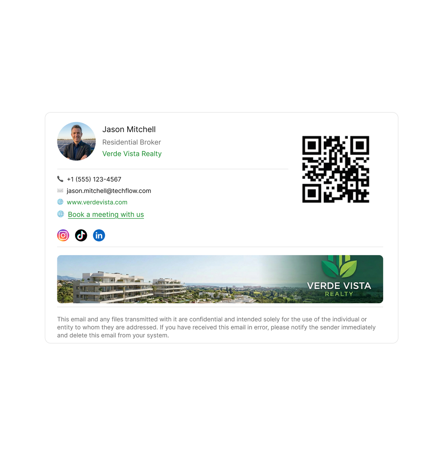 QR code in email signature