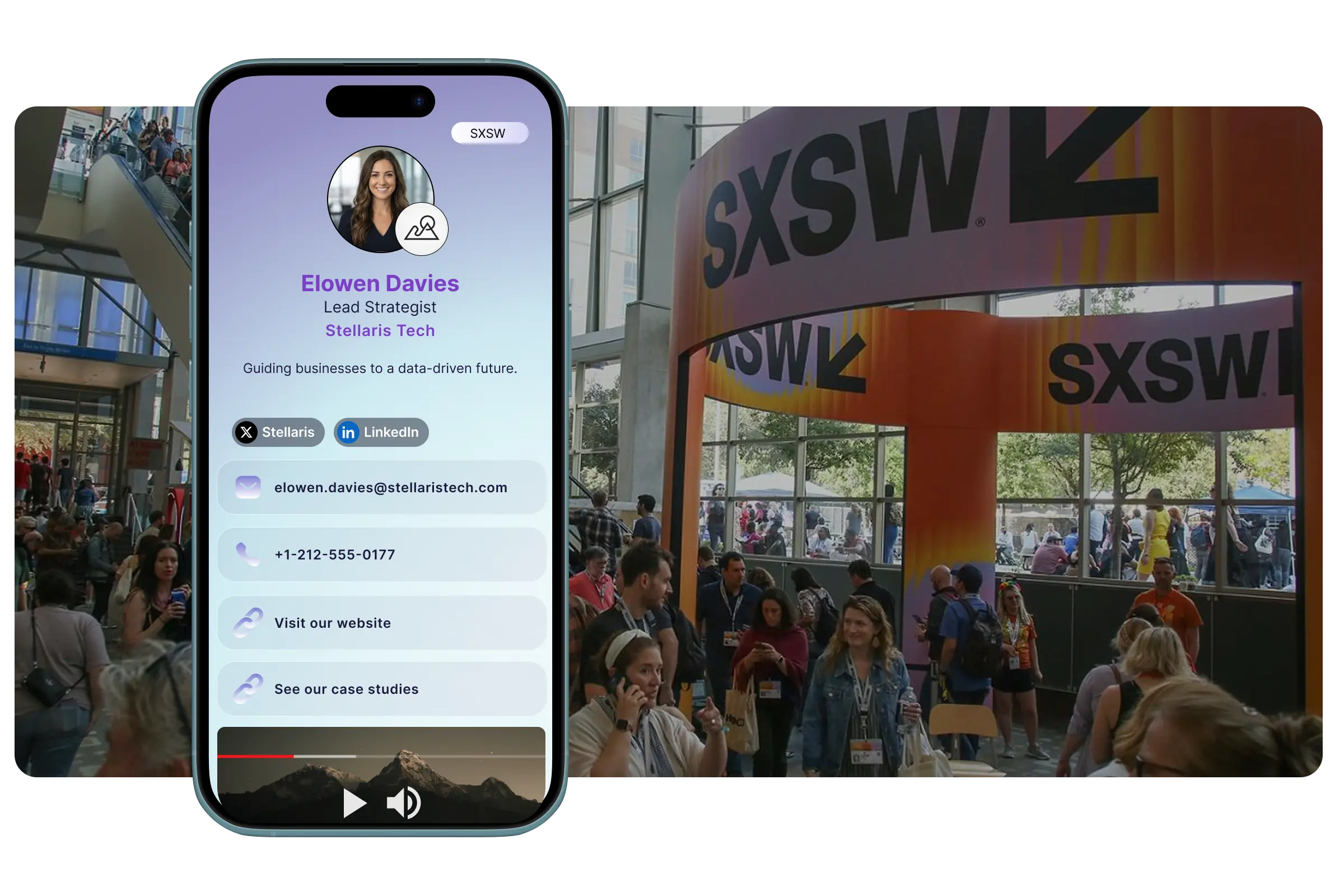 South by Southwest digital business card