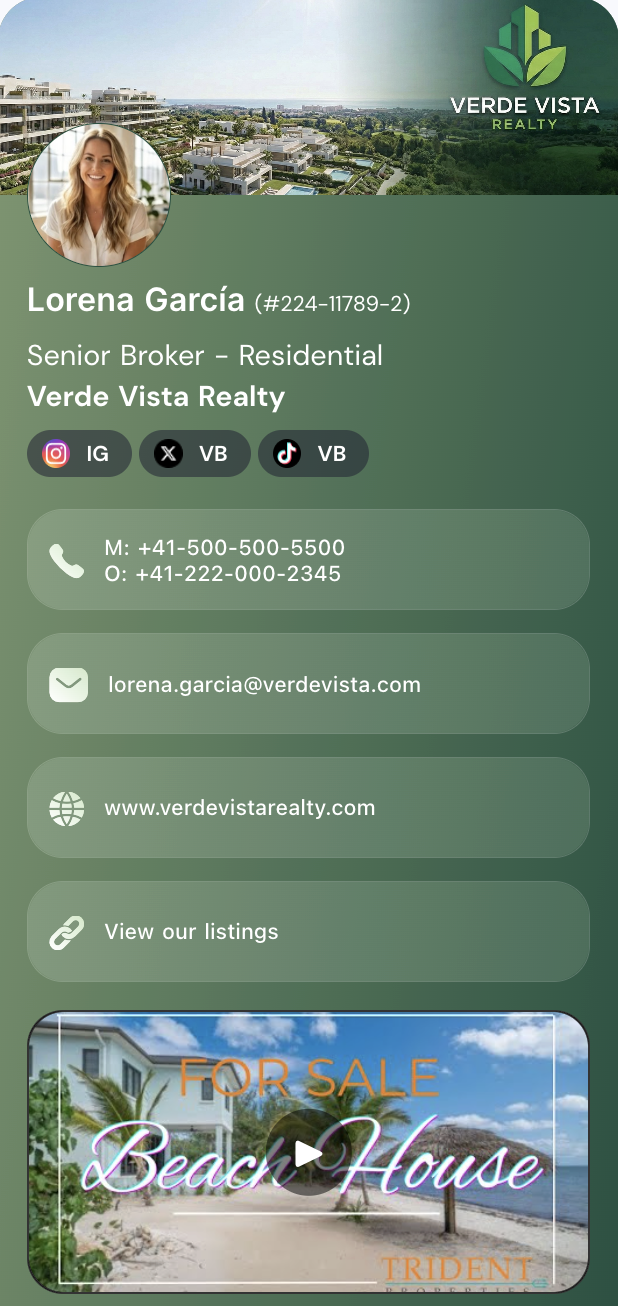 KADO pro business card template — real-estate