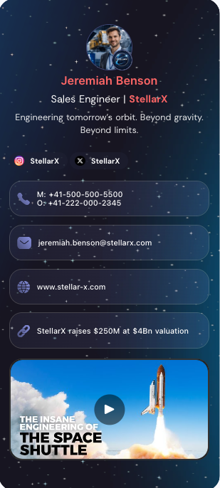 KADO pro business card template — space