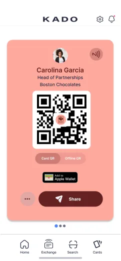 QR code business card on phone - qr-code-business-card-pink.webp