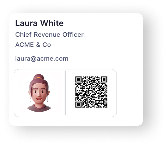 QR code in email signature