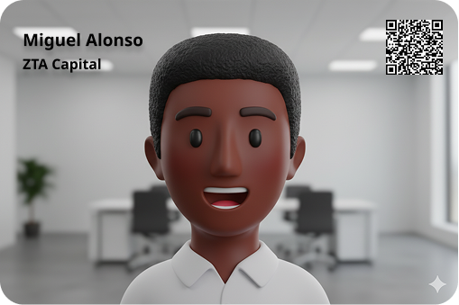 QR code virtual background